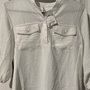 Hugo Boss White Casual Button Down Shirt